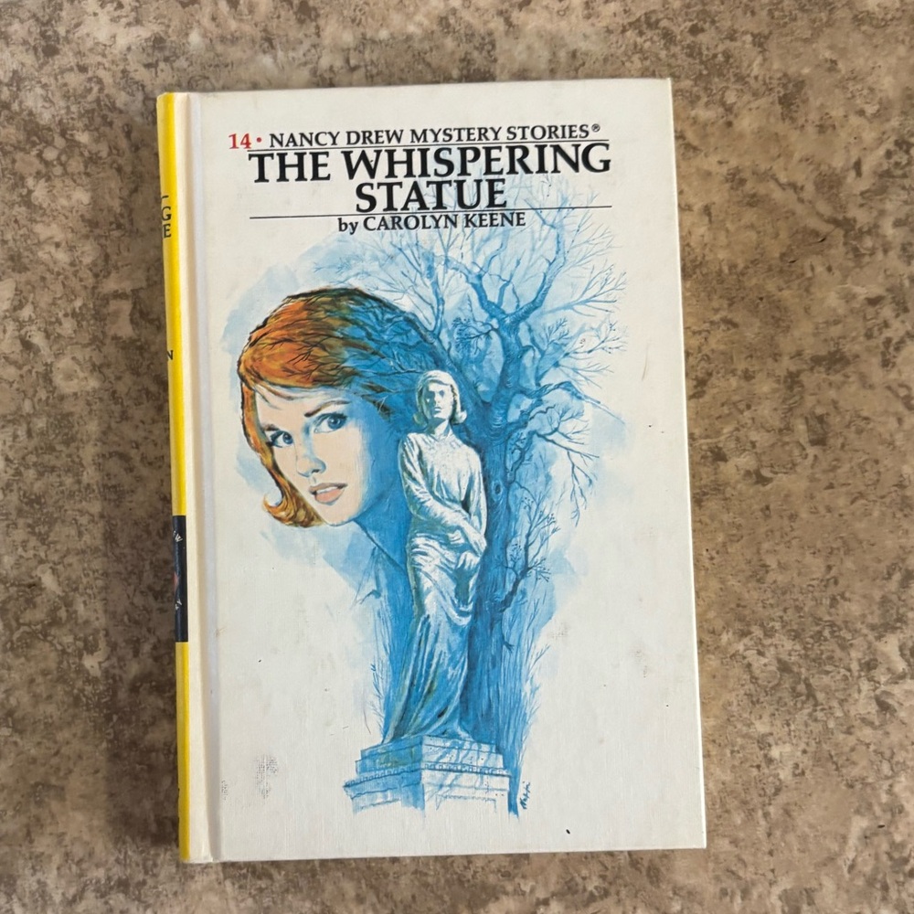 Vintage 1987 Printing Nancy Drew 14: The Whispering Statue by Carolyn Keene EUC